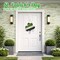 4E's Novelty St. Patrick's Day Door Decorations Wooden Hanger - Lucky Green Clover St Patricks Welcome Sign for Front Door, Festive St Patricks Day Wreath Wall Hanging, Classy Shamrock Decoration